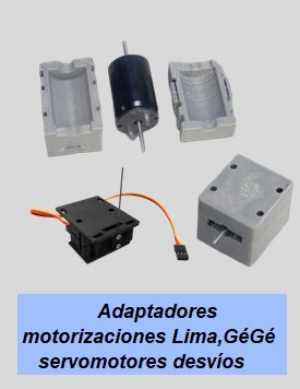 Adaptadores motorizaciones Lima, GéGé, servomotores y desvíos