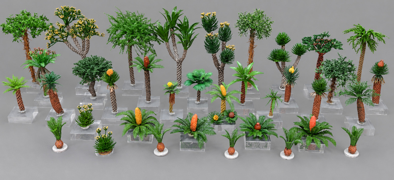 Colección prehistórica 2026 completa de Nature Center: árboles y vegetación de la Tierra de los Dinosaurios a escala